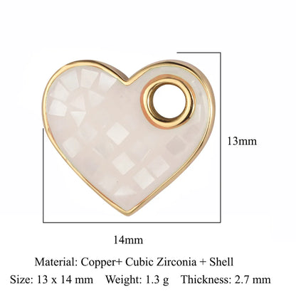 Simple Style Sun Heart Shape Butterfly Copper Plating Inlay Zircon Gold Plated Silver Plated Jewelry Accessories