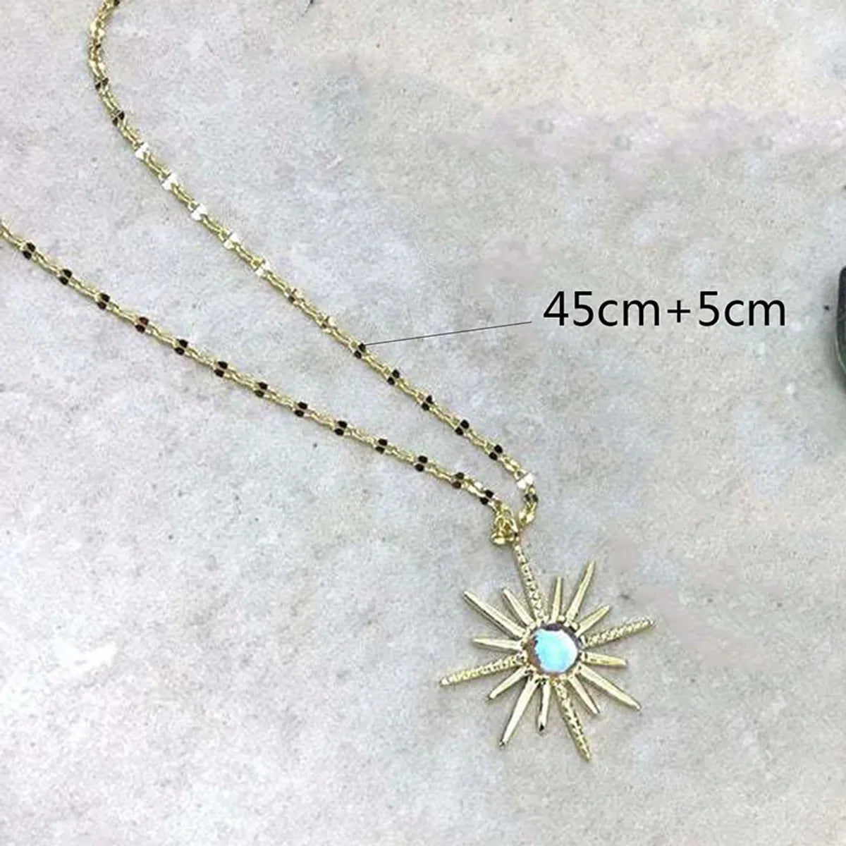 Simple Style Sun Rhinestones Alloy Wholesale Necklace