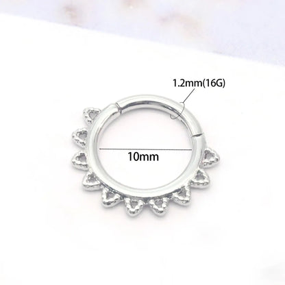 Simple Style Sun Stainless Steel Nose Ring In Bulk