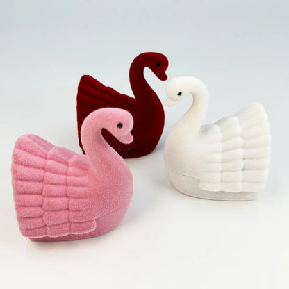 Simple Style Swan Composite Material Jewelry Boxes