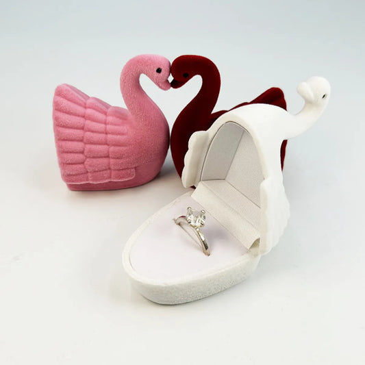 Simple Style Swan Composite Material Jewelry Boxes