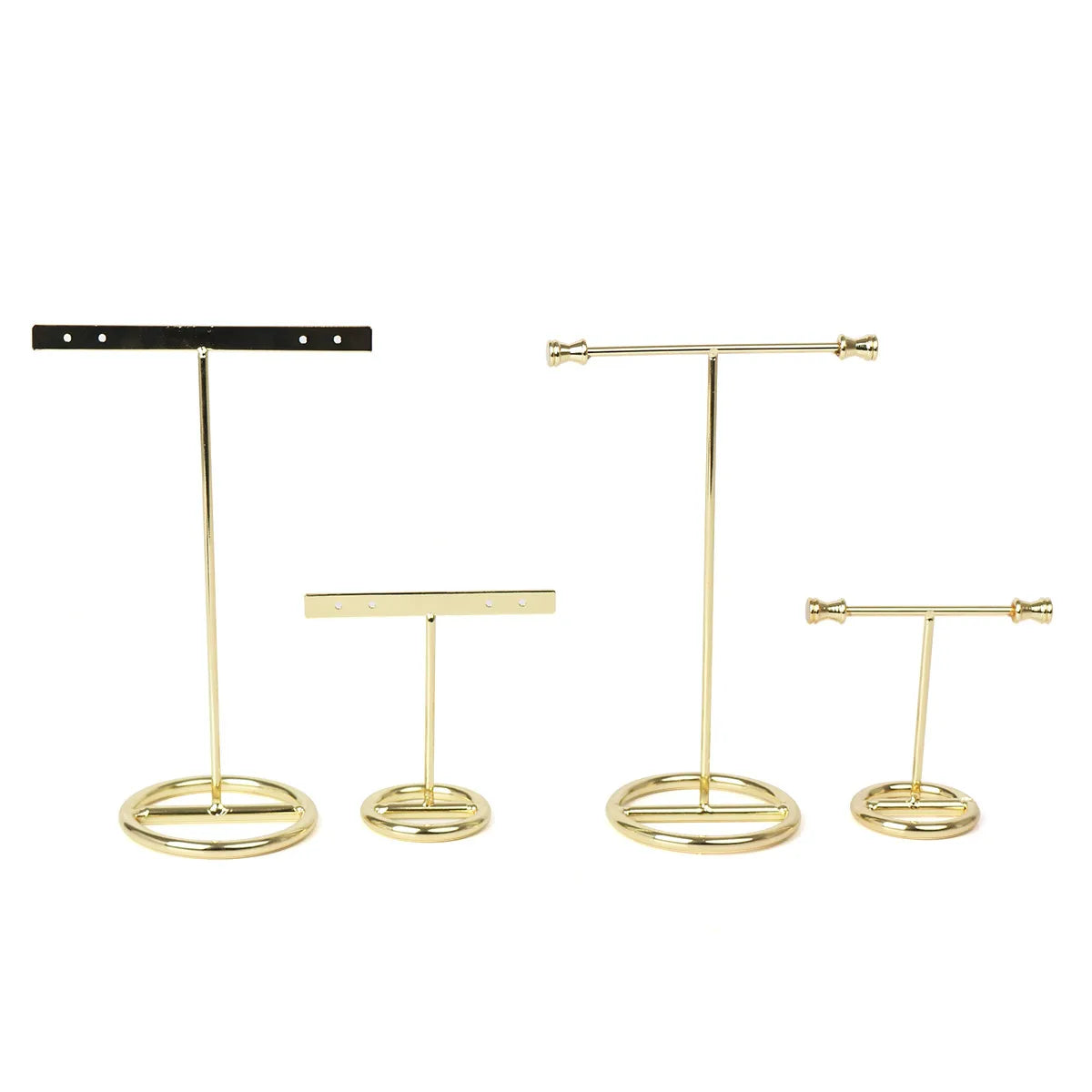 Simple Style T Shape Metal Jewelry Rack