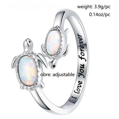 Simple Style Tortoise Letter Alloy Plating Inlay Imitation Protein Women'S Open Rings