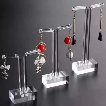 Simple Style Transparent Arylic Jewelry Rack