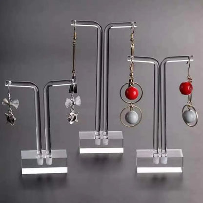 Simple Style Transparent Arylic Jewelry Rack