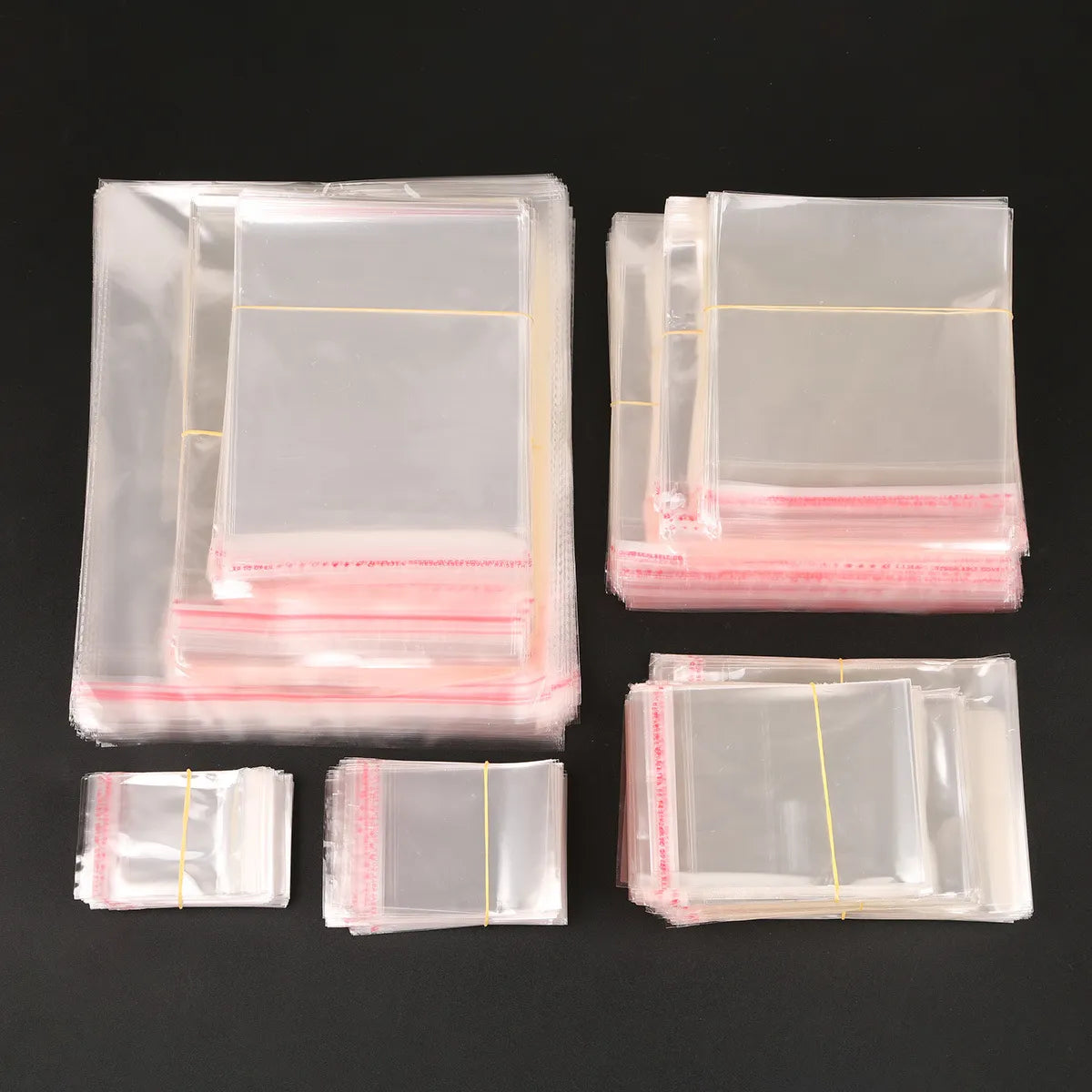 Simple Style Transparent Plastic Jewelry Packaging Bags