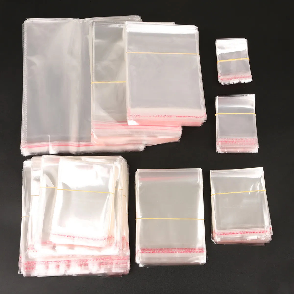 Simple Style Transparent Plastic Jewelry Packaging Bags