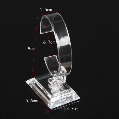 Simple Style Transparent Plastic Jewelry Rack