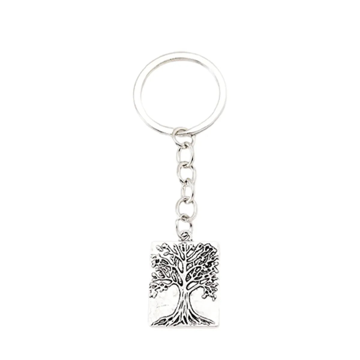 Simple Style Tree Alloy Plating Bag Pendant Keychain