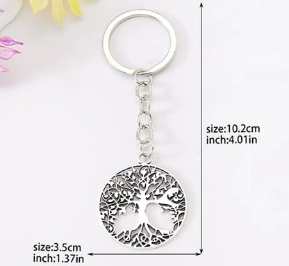 Simple Style Tree Alloy Plating Bag Pendant Keychain