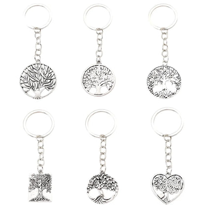 Simple Style Tree Alloy Plating Bag Pendant Keychain