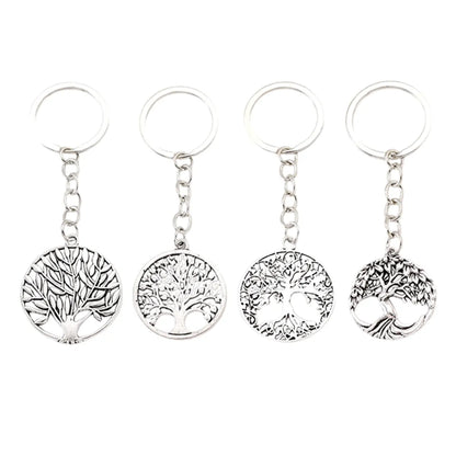 Simple Style Tree Alloy Plating Bag Pendant Keychain