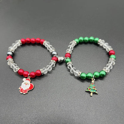 Simple Style Tree Snowflake Alloy Plastic Glass Wholesale Bracelets