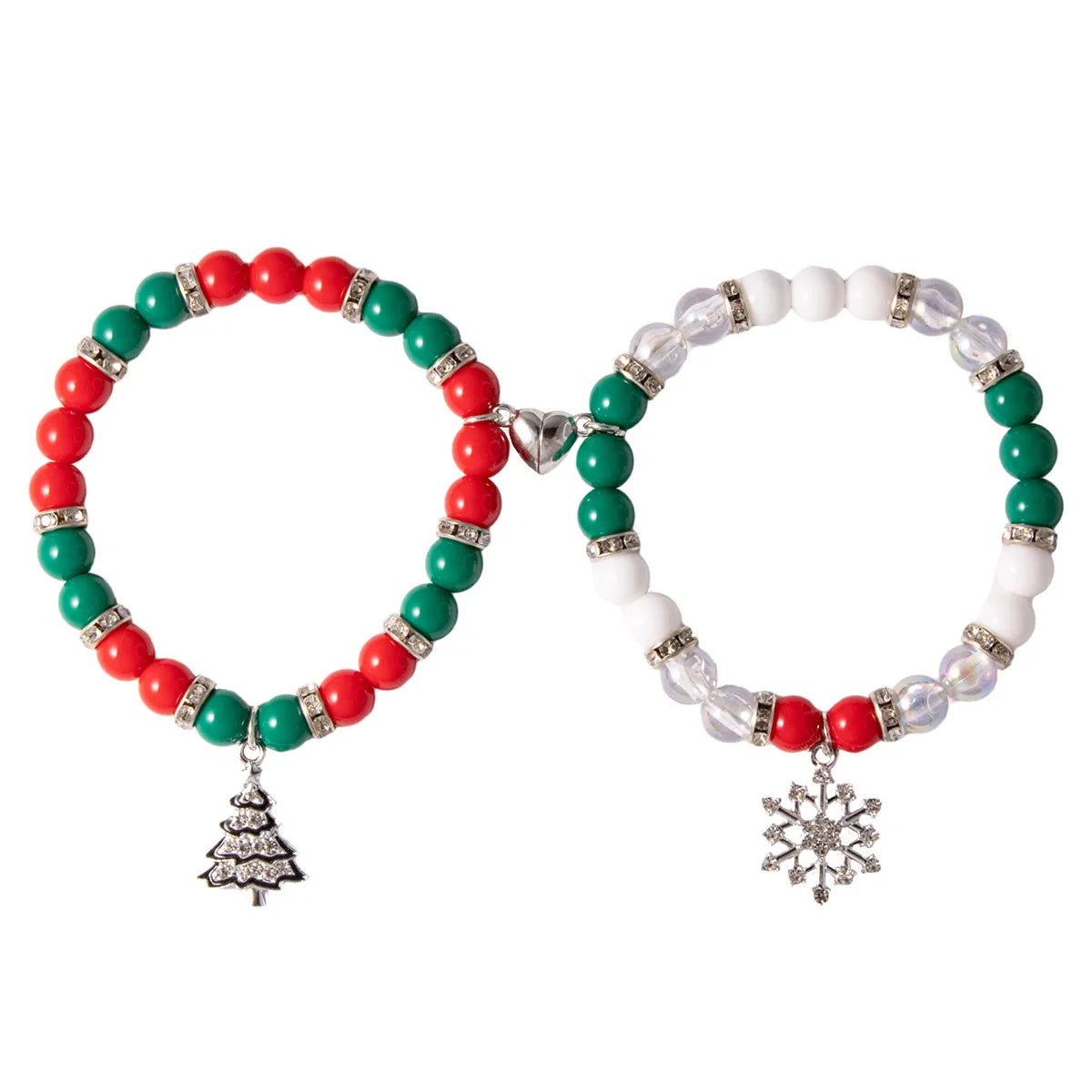 Simple Style Tree Snowflake Alloy Plastic Glass Wholesale Bracelets