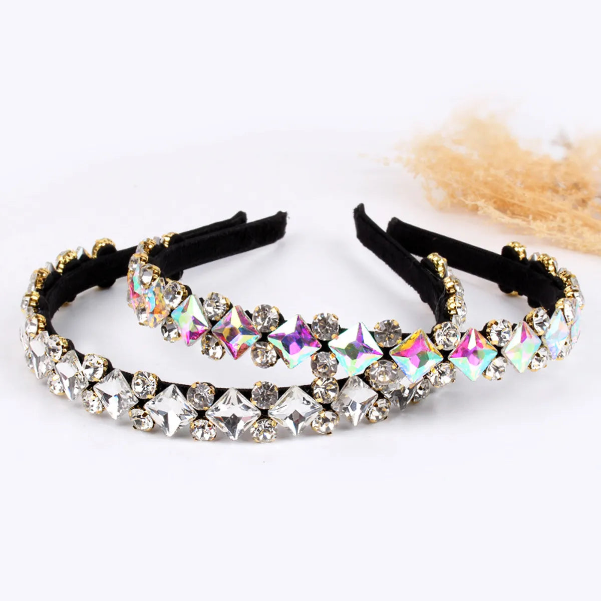 Women'S Simple Style U Shape Rhinestone Hair Band