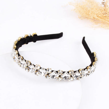 Women'S Simple Style U Shape Rhinestone Hair Band