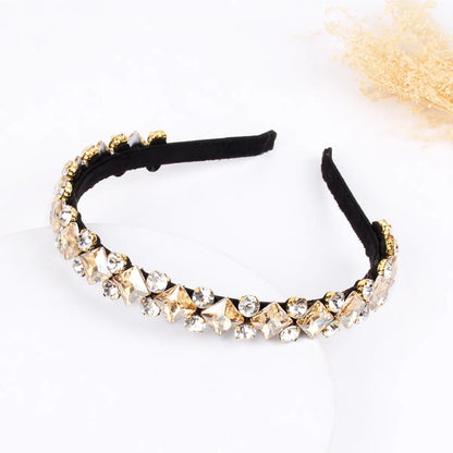 Women'S Simple Style U Shape Rhinestone Hair Band