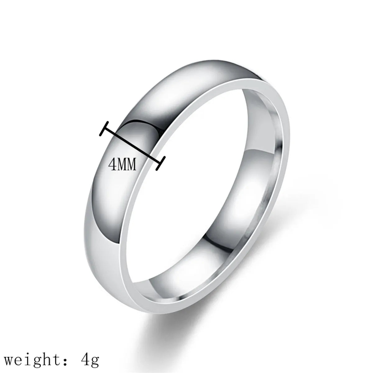 Stainless Steel 18K Gold Plated Simple Style Plating U Shape Rings