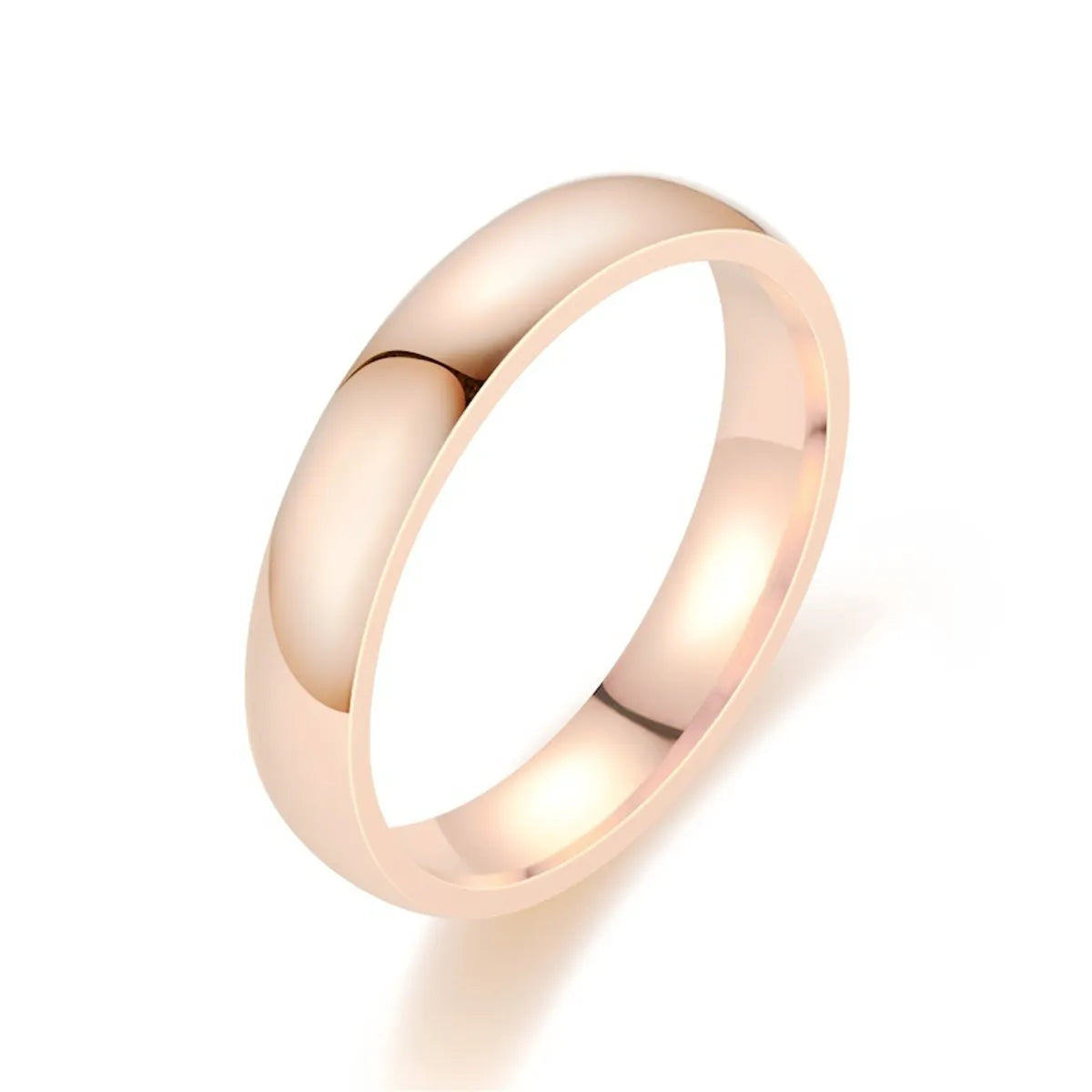 Stainless Steel 18K Gold Plated Simple Style Plating U Shape Rings