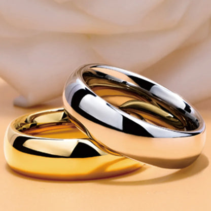 Stainless Steel 18K Gold Plated Simple Style Plating U Shape Rings