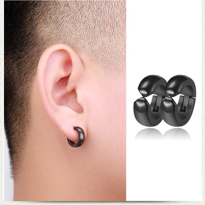 1 Piece Simple Style U Shape Plating Titanium Steel Earrings