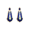 Simple Style Water Droplets Alloy Plating Inlay Rhinestones Glass Gold Plated Silver Plated Women'S Drop Earrings