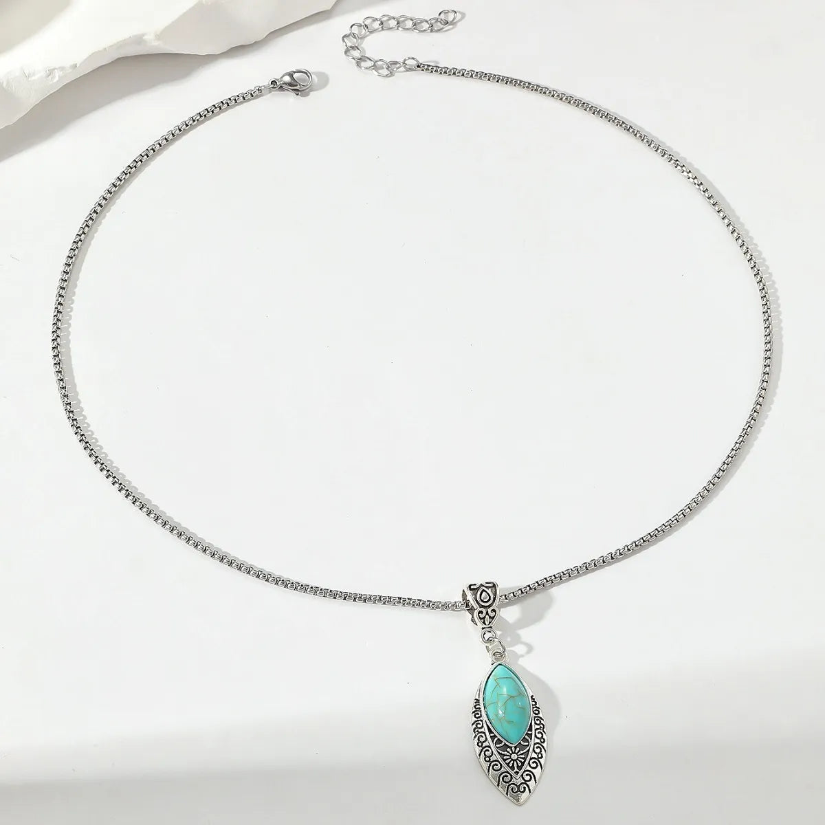 Simple Style Water Droplets Alloy Plating Inlay Turquoise Women's Jewelry Set