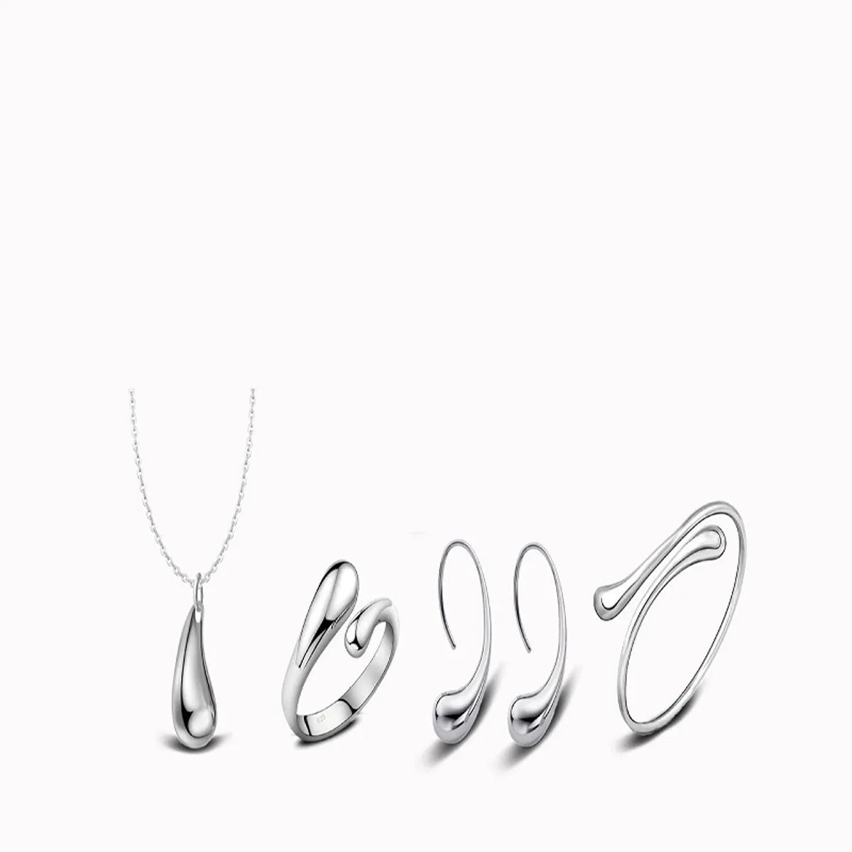 Simple Style Water Droplets Alloy Women'S Jewelry Set