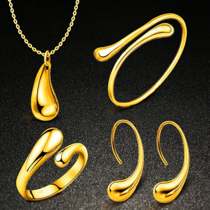 Simple Style Water Droplets Alloy Women'S Jewelry Set