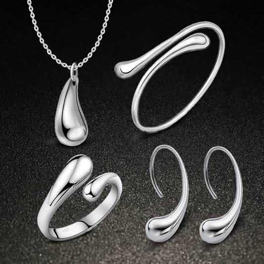 Simple Style Water Droplets Alloy Women'S Jewelry Set