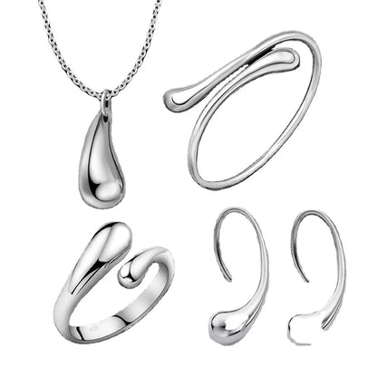 Simple Style Water Droplets Alloy Women'S Jewelry Set