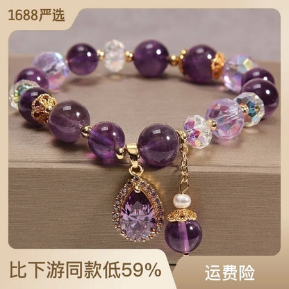 Simple Style Water Droplets Crystal Inlay Rhinestones Women'S Bracelets 1 Piece