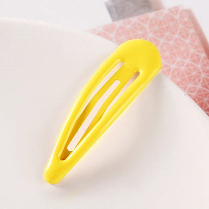 Simple Style Water Droplets Metal Stoving Varnish Hair Clip 1 Piece