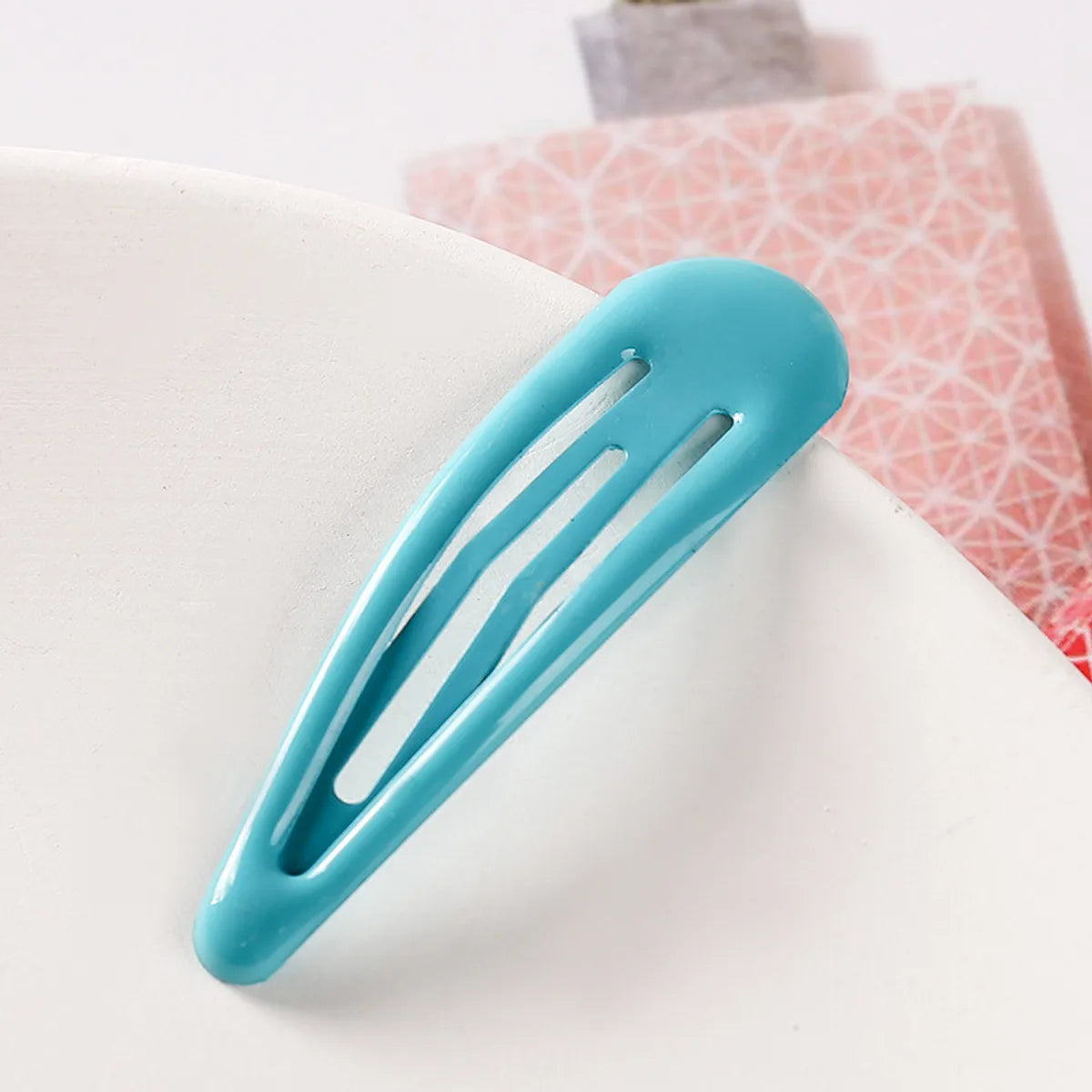 Simple Style Water Droplets Metal Stoving Varnish Hair Clip 1 Piece