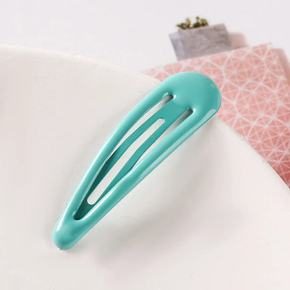 Simple Style Water Droplets Metal Stoving Varnish Hair Clip 1 Piece