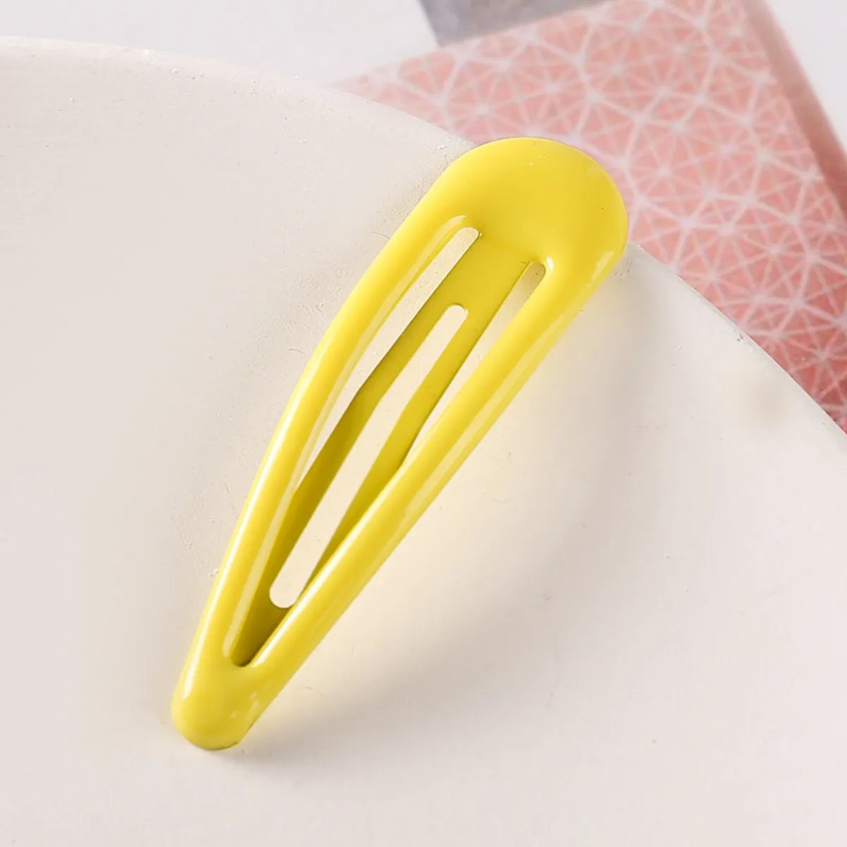 Simple Style Water Droplets Metal Stoving Varnish Hair Clip 1 Piece