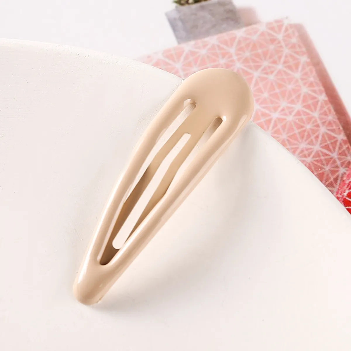 Simple Style Water Droplets Metal Stoving Varnish Hair Clip 1 Piece