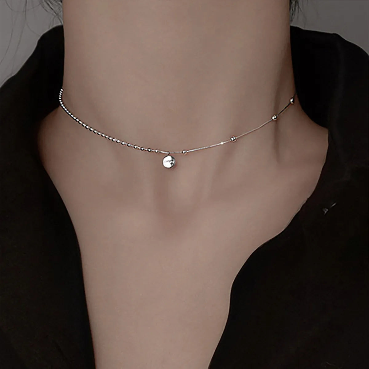 Simple Style Water Droplets Stainless Steel Necklace