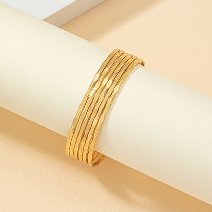 Simple Style Waves Alloy Women's Bracelets