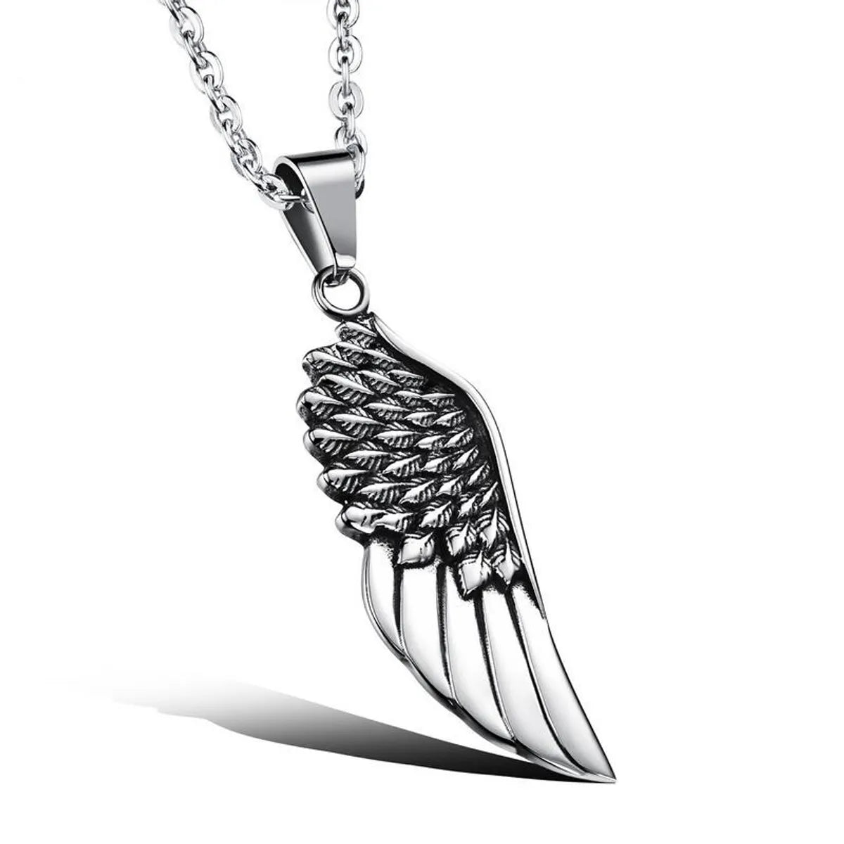 Simple Style Wings 304 Stainless Steel Polishing Men'S