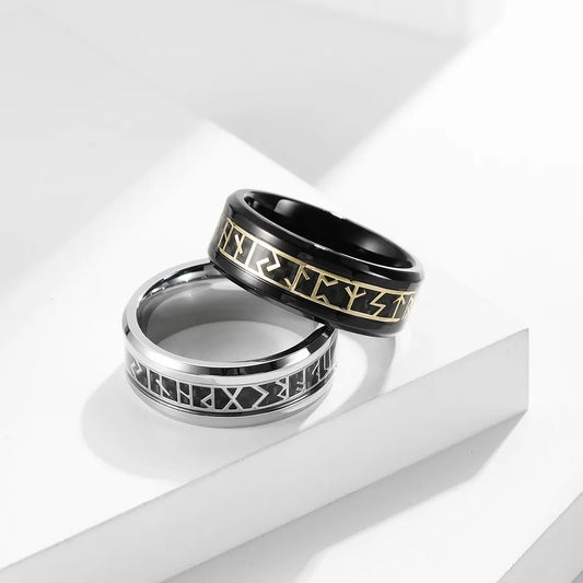 Simple Style Word 304 Stainless Steel 18K Gold Plated Unisex Rings