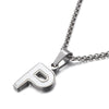 Shell Titanium Steel 18K Gold Plated Letter Necklace