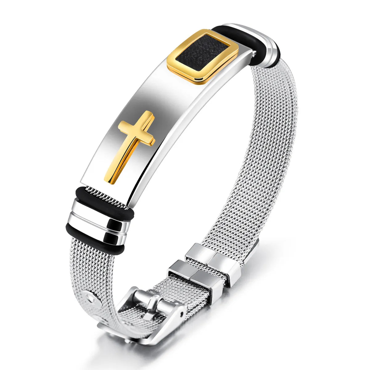 Fashion Geometric Titanium Steel No Inlaid Men'S