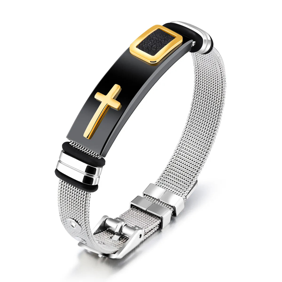 Fashion Geometric Titanium Steel No Inlaid Men'S