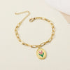 Ig Style Flower Tulip Alloy Women'S Rings Bracelets Necklace