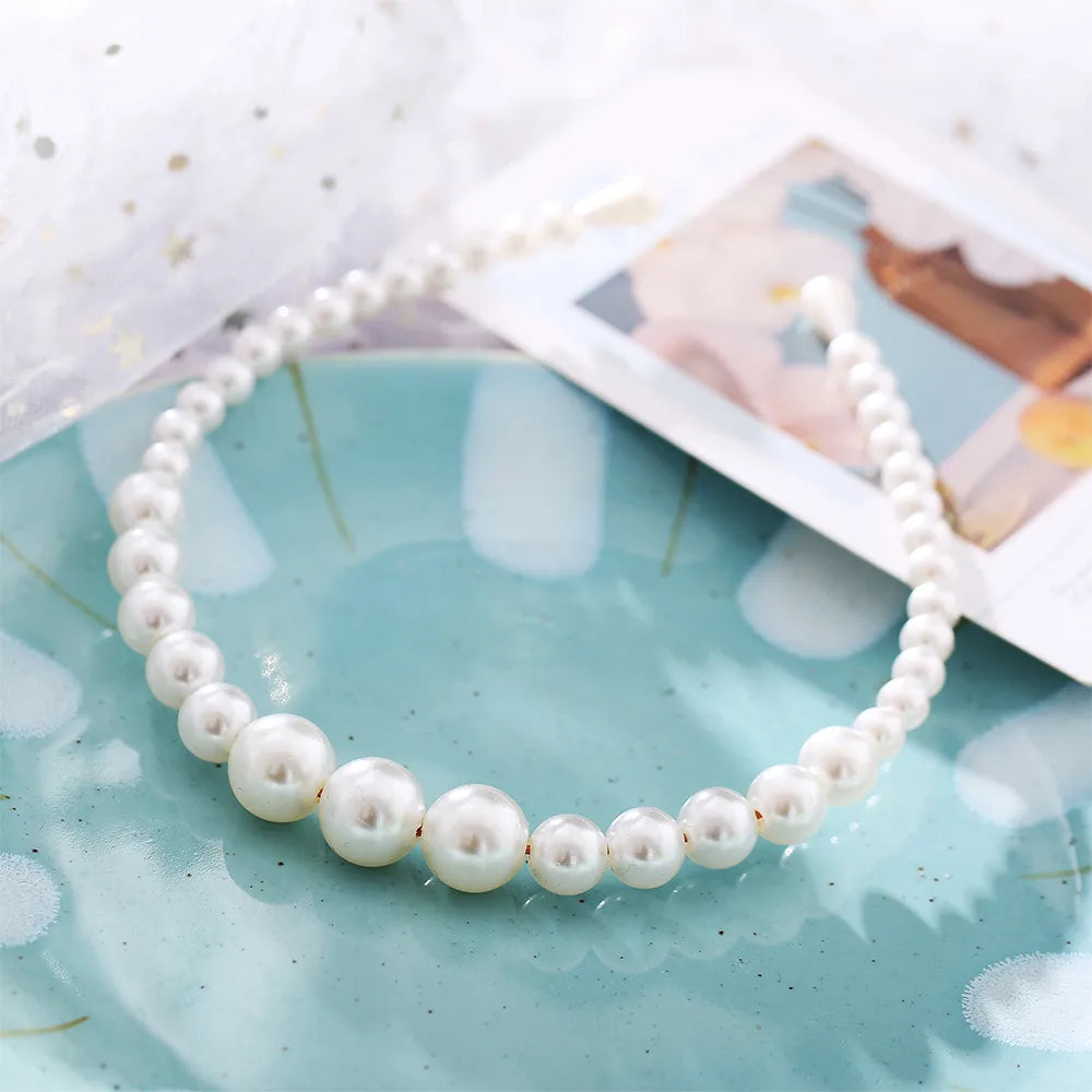 Simple Wave Pearl Headband