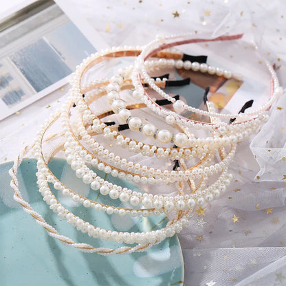 Simple Wave Pearl Headband