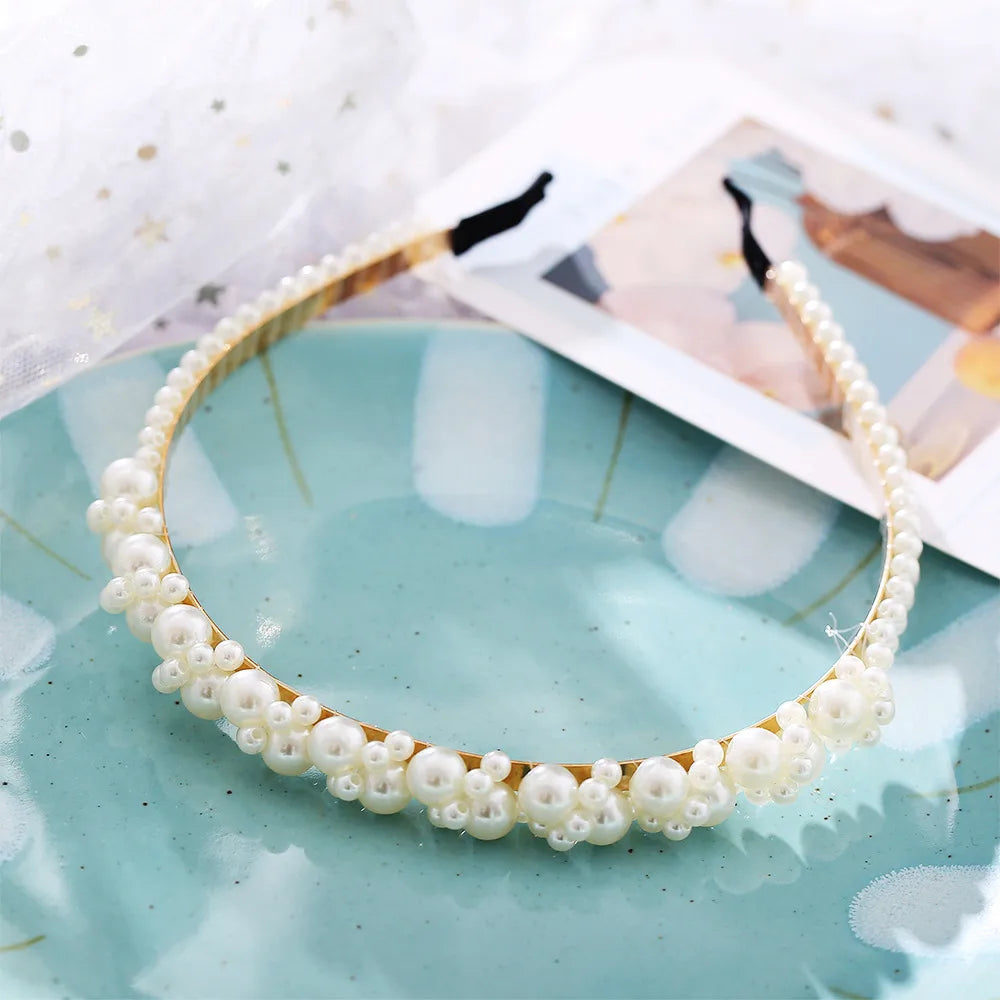 Simple Wave Pearl Headband