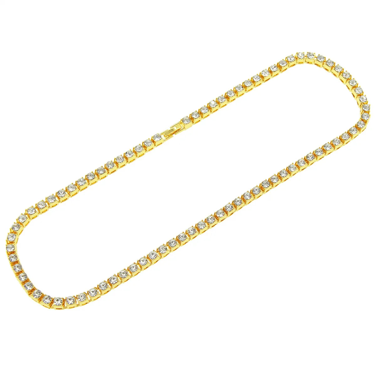 Single-Row Diamonds One-Row Diamond Necklace Full Of Diamonds Tennis Chain