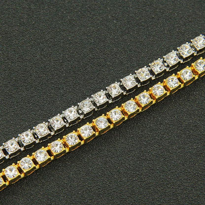 Single-Row Diamonds One-Row Diamond Necklace Full Of Diamonds Tennis Chain